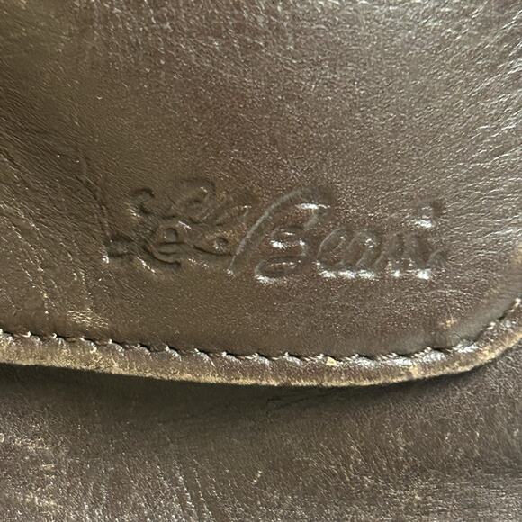 Vintage LL Bean Ameribag Leather Brown Healthy Back Crossbody Sling Bag Backpack - Picture 3 of 11